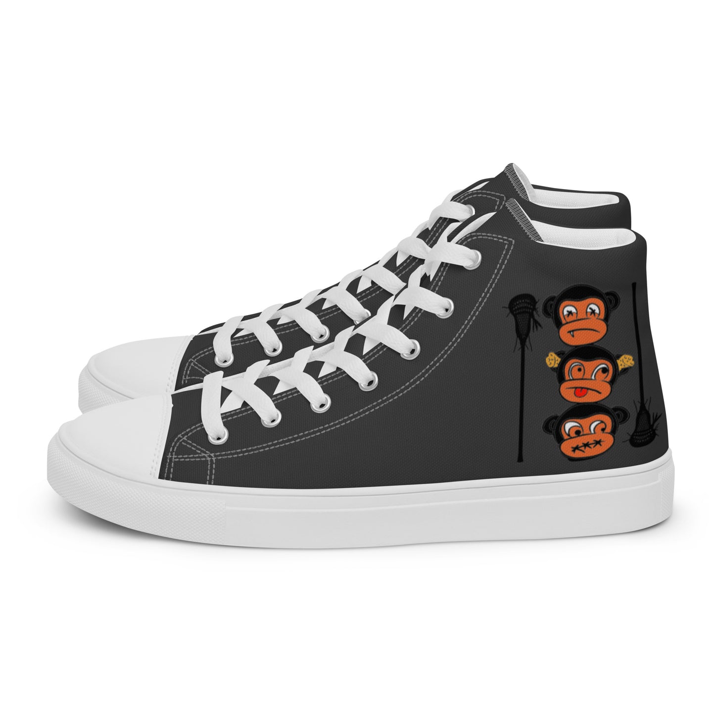 LAXMONKEY Men’s Eclipse high top canvas shoes