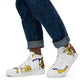 LAXMONKEY BANANA WHITE Men’s high top canvas shoes