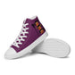 LAXMONKEY PALATINATE PURPLE Men’s high top canvas shoes