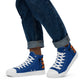 LAXMONKEY Dark Cerulean Men’s high top canvas shoes