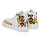 LAXMONKEY BANANA WHITE Men’s high top canvas shoes