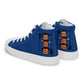 LAXMONKEY Dark Cerulean Men’s high top canvas shoes