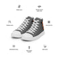 LAXMONKEY  Men’s Gray high top canvas shoes
