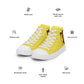 LAXMONKEY Men’s Yellow high top canvas shoes