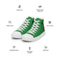 LAXMONKEY Men’s Sea Green high top canvas shoes