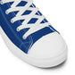 LAXMONKEY Dark Cerulean Men’s high top canvas shoes
