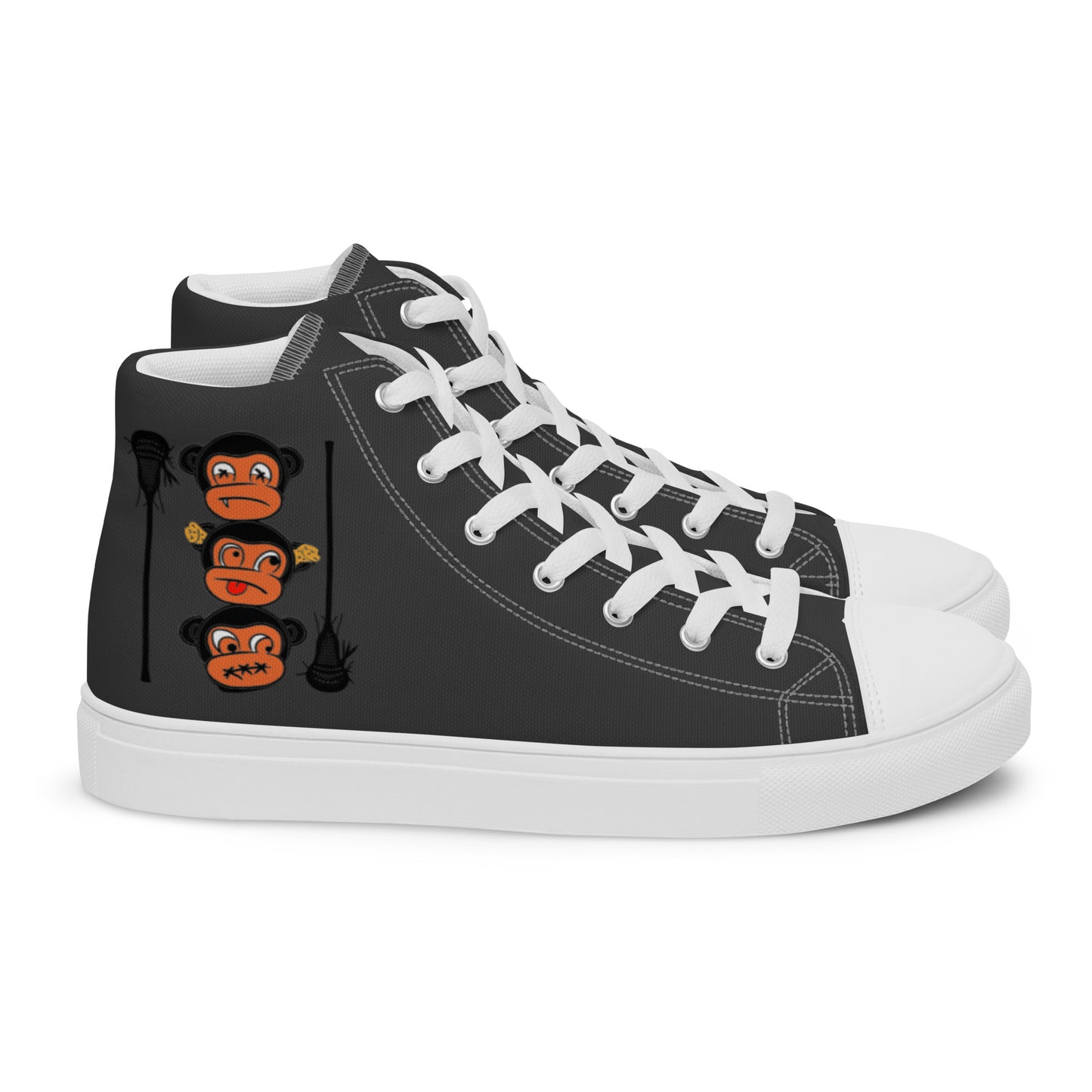 LAXMONKEY Men’s Eclipse high top canvas shoes