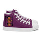 LAXMONKEY PALATINATE PURPLE Men’s high top canvas shoes
