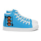 LAXMONKEY DEEP SKY BLUE Men’s high top canvas shoes