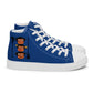LAXMONKEY Dark Cerulean Men’s high top canvas shoes