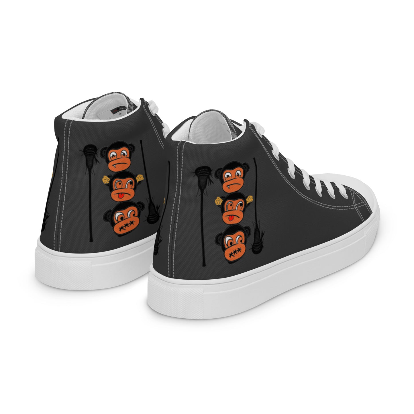 LAXMONKEY Men’s Eclipse high top canvas shoes