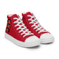 LAXMONKEY Men’s RED high top canvas shoes
