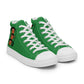 LAXMONKEY Men’s Sea Green high top canvas shoes