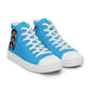 LAXMONKEY DEEP SKY BLUE Men’s high top canvas shoes