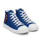LAXMONKEY Dark Cerulean Men’s high top canvas shoes