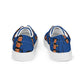 LAXMONKEY Dark Cerulean Men’s lace-up canvas shoes