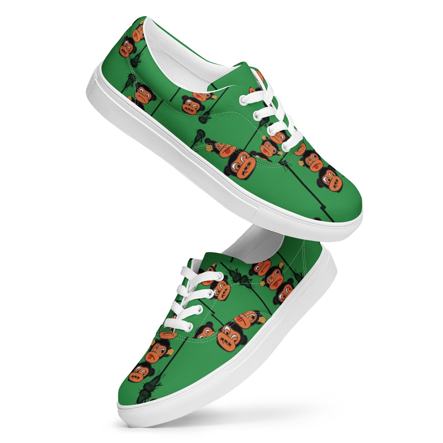 LAXMONKEY SEA GREEN Men’s lace-up canvas shoes