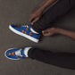LAXMONKEY Dark Cerulean Men’s lace-up canvas shoes