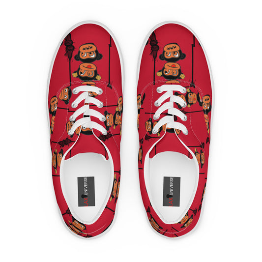 LAXMONKEY RED Men’s lace-up canvas shoes