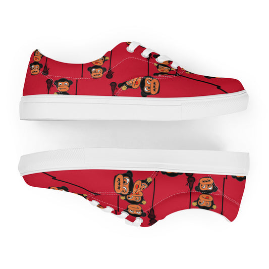 LAXMONKEY RED Men’s lace-up canvas shoes