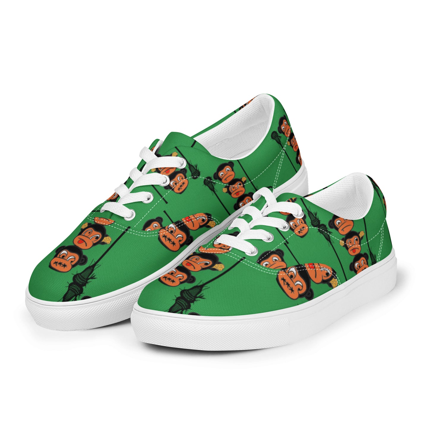 LAXMONKEY SEA GREEN Men’s lace-up canvas shoes