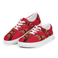 LAXMONKEY RED Men’s lace-up canvas shoes