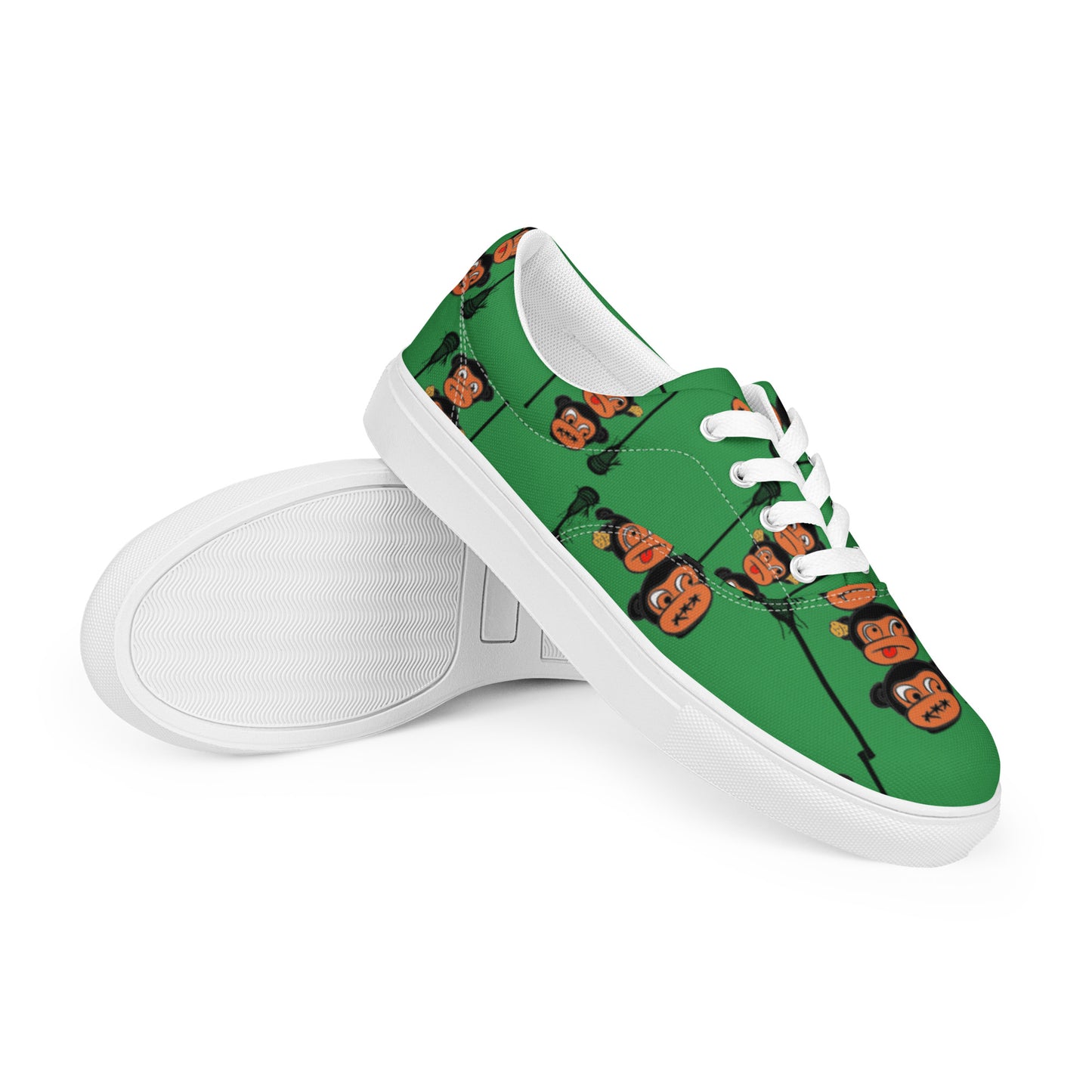 LAXMONKEY SEA GREEN Men’s lace-up canvas shoes