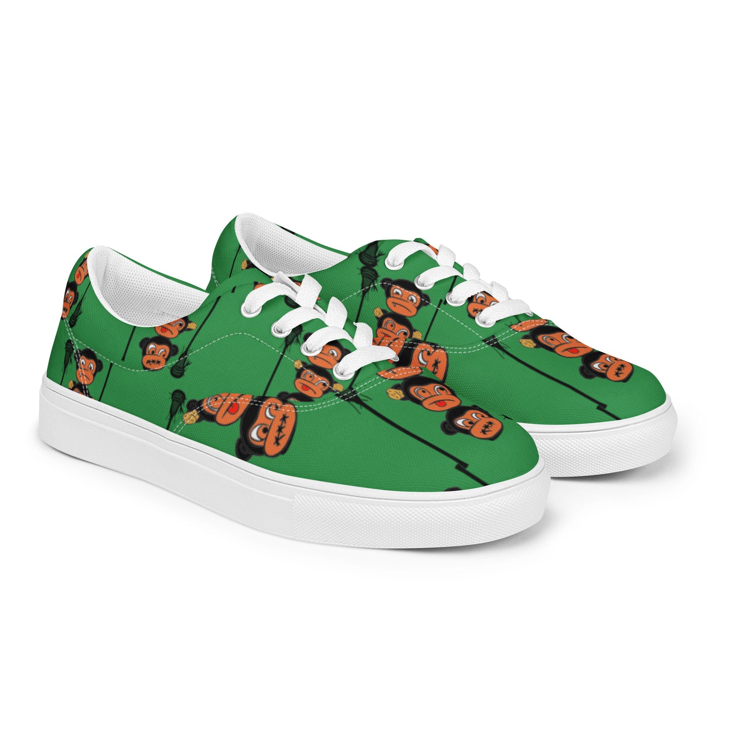 LAXMONKEY SEA GREEN Men’s lace-up canvas shoes