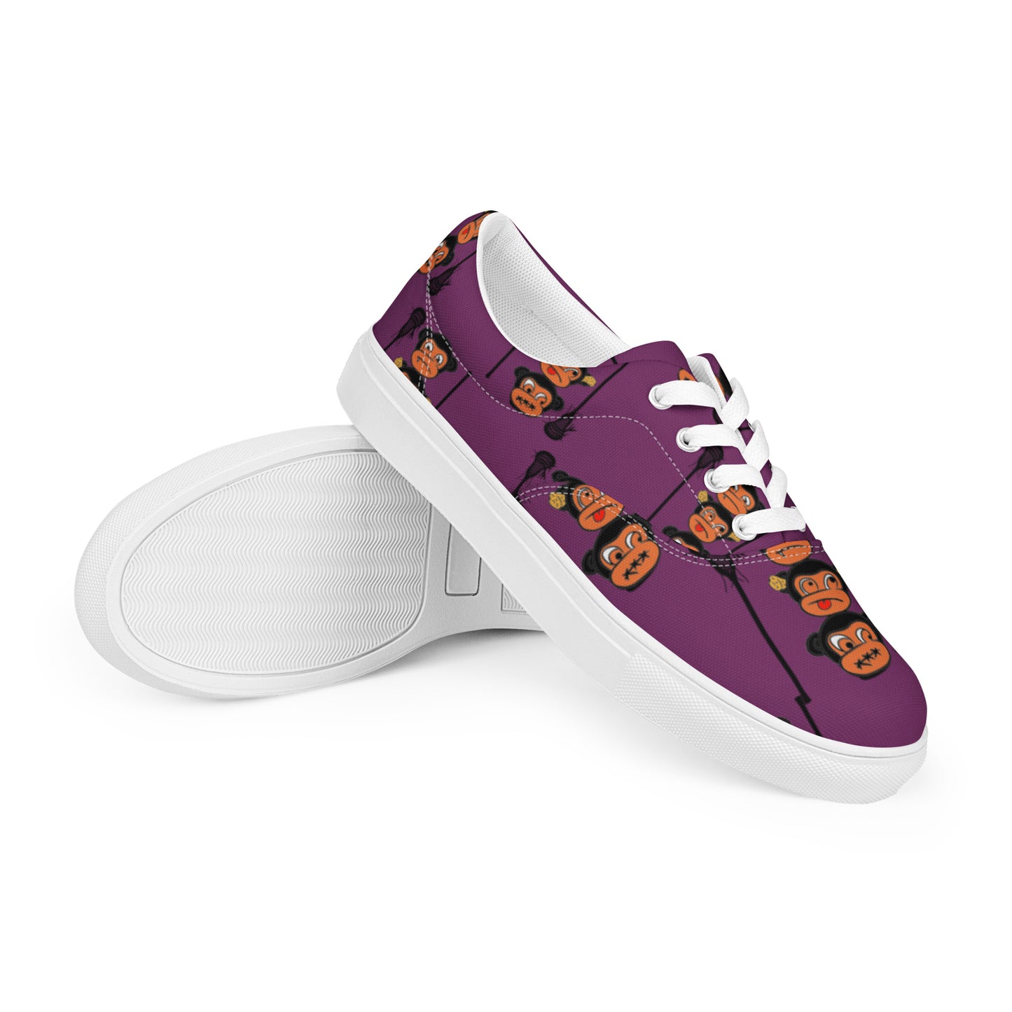 LAXMONKEY PALATINATE PURPLE  Men’s lace-up canvas shoes