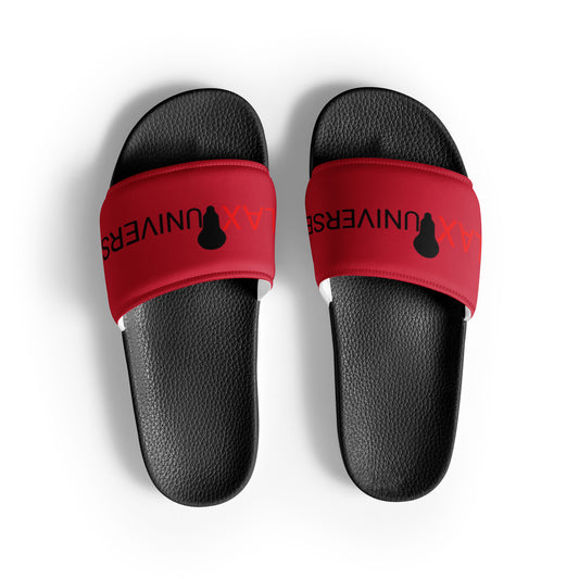 LAXUNIVERSE Red Men’s slides