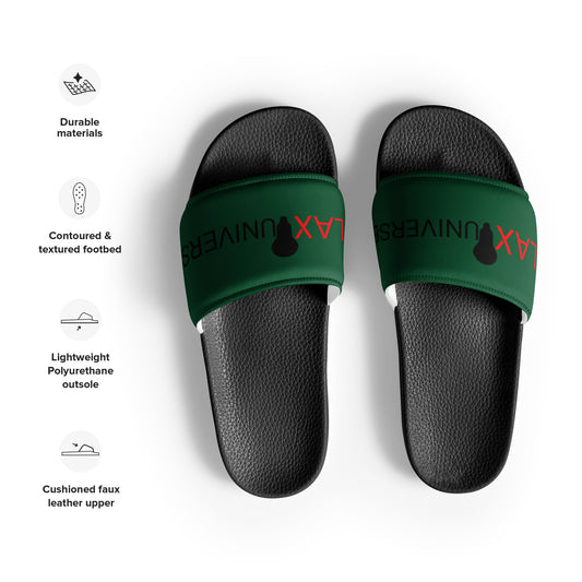 LAXUNIVERSE Forest Green Men’s slides