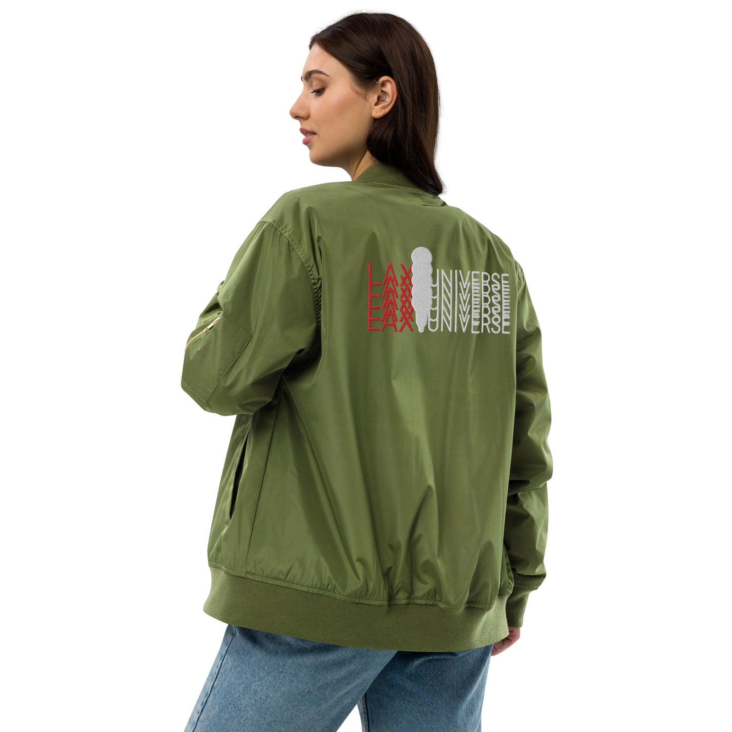 LAXUNIVERSE Premium recycled bomber jacket