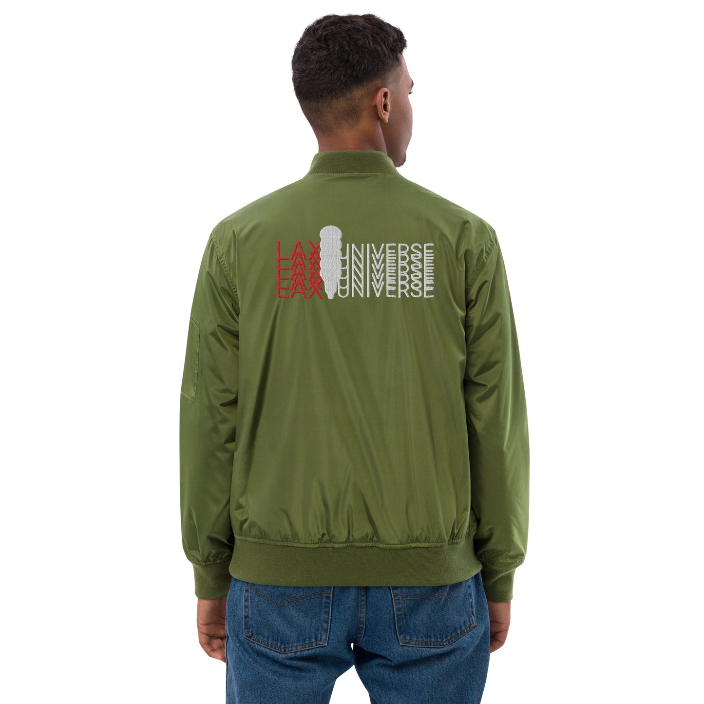 LAXUNIVERSE Premium recycled bomber jacket
