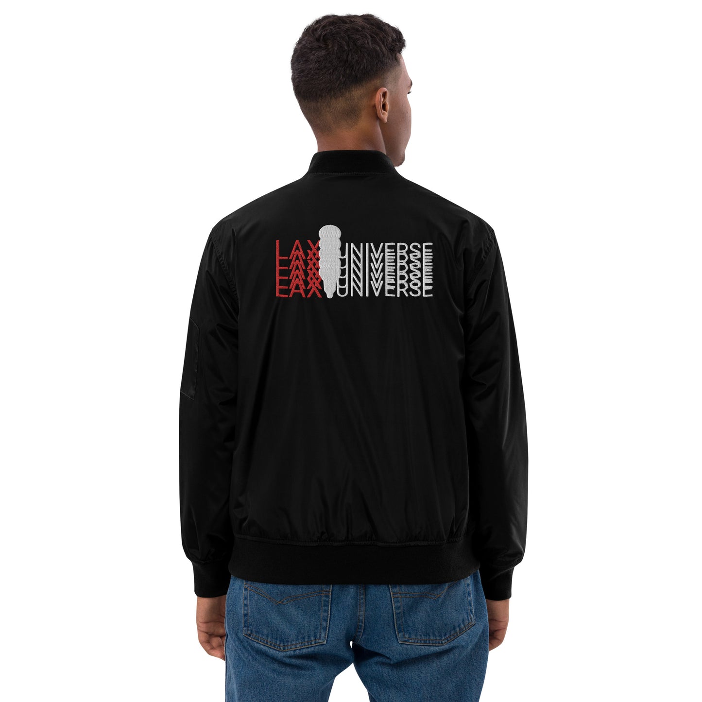 LAXUNIVERSE Premium recycled bomber jacket
